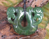 Pekapeka Pendant carved from Hapopo Pounamu - NZ Greenstone