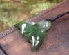Whale tail carved from Hapopo Pounamu - NZ Greenstone