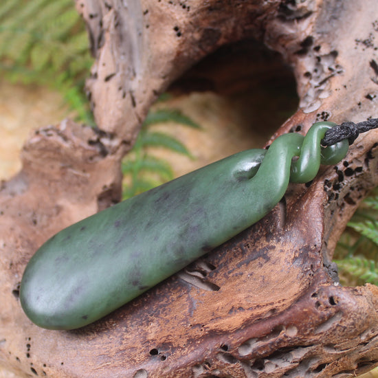 Hapopo Pounamu Roimata Pendant - NZ Greenstone