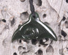 Whale Tail carved from Kawakawa Pounamu - NZ Greenstone