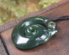 Koropepe carved from Kawakawa Pounamu - NZ Greenstone
