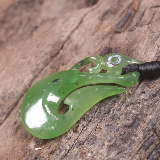 Manaia carved from Hapopo Pounamu - NZ Greenstone