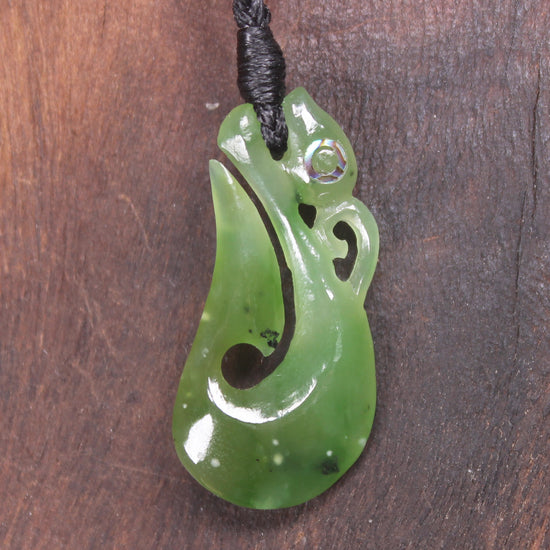 Manaia carved from Hapopo Pounamu - NZ Greenstone