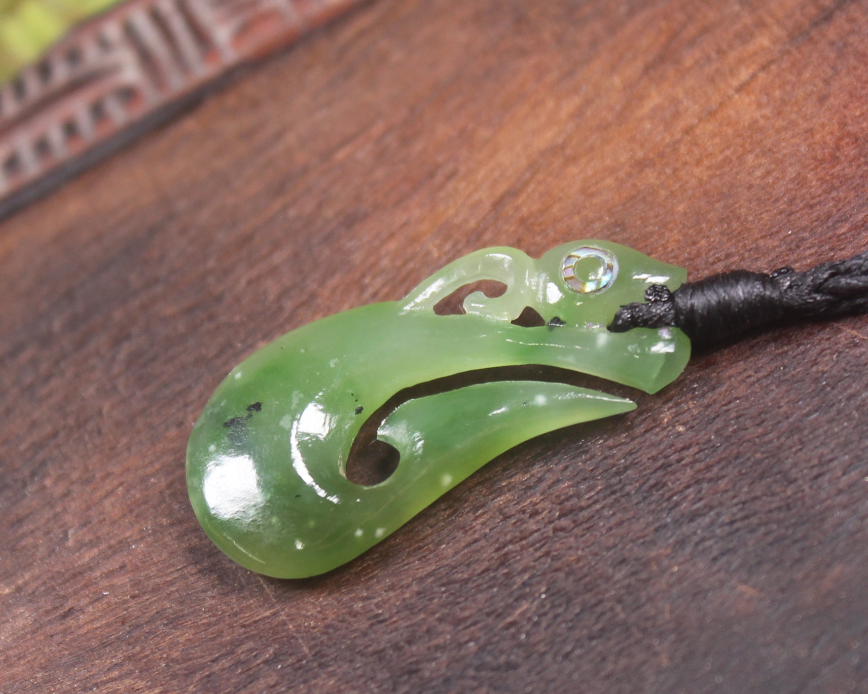 Manaia carved from Hapopo Pounamu - NZ Greenstone