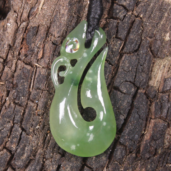 Manaia carved from Hapopo Pounamu - NZ Greenstone