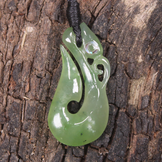 Manaia carved from Hapopo Pounamu - NZ Greenstone