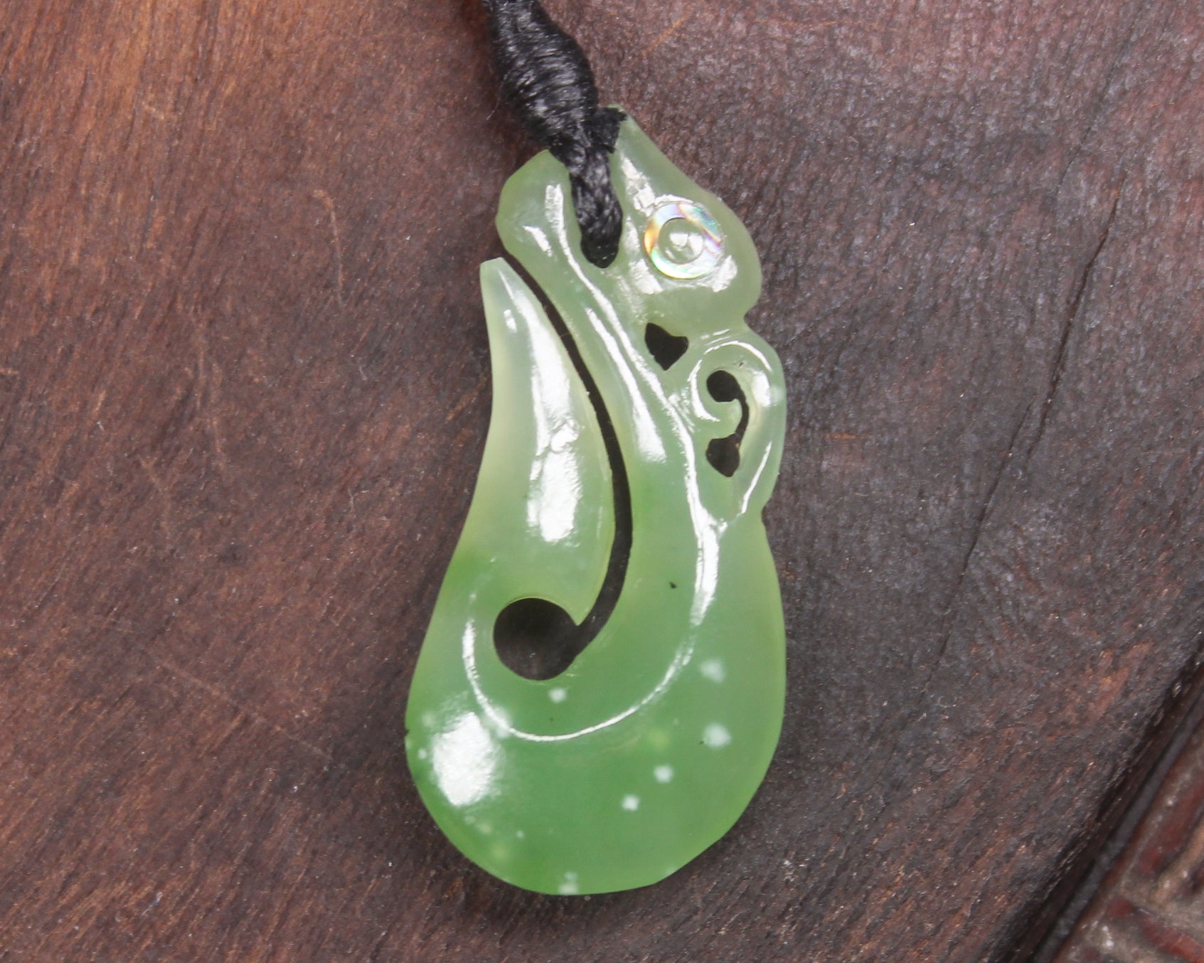 Manaia carved from Hapopo Pounamu - NZ Greenstone