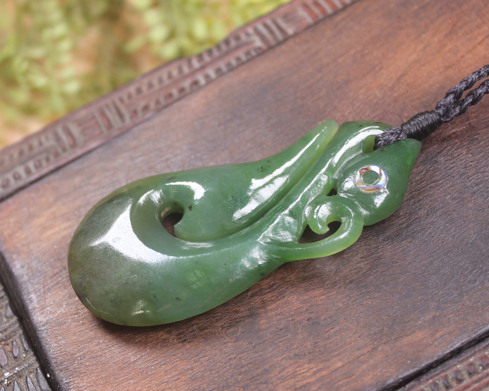 Manaia carved from Hapopo Pounamu - NZ Greenstone