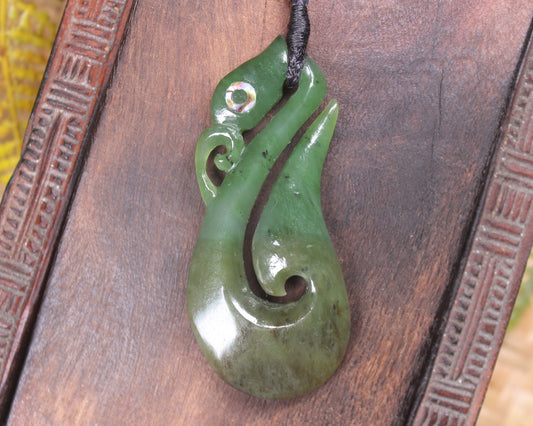 Manaia carved from Hapopo Pounamu - NZ Greenstone