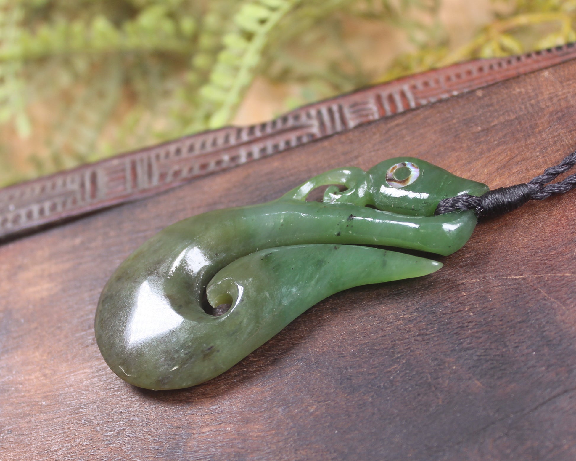 Manaia carved from Hapopo Pounamu - NZ Greenstone