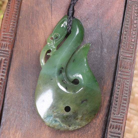 Manaia carved from Hapopo Pounamu - NZ Greenstone