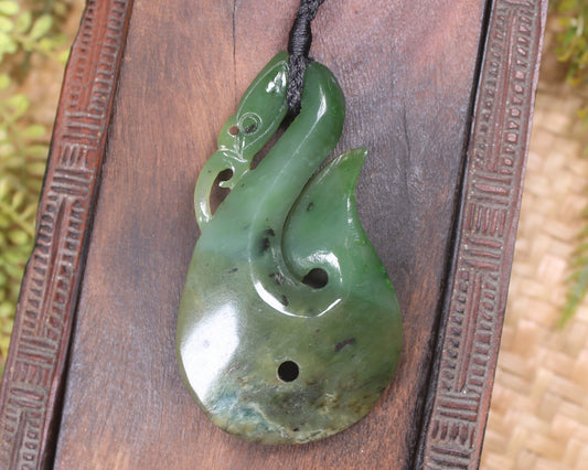 Manaia carved from Hapopo Pounamu - NZ Greenstone