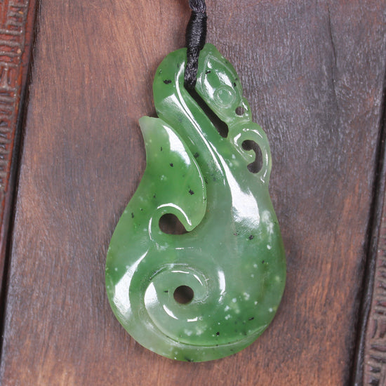 Manaia carved from Hapopo Pounamu - NZ Greenstone