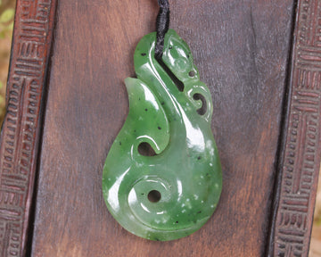 Manaia carved from Hapopo Pounamu - NZ Greenstone