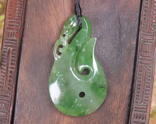 Manaia carved from Hapopo Pounamu - NZ Greenstone