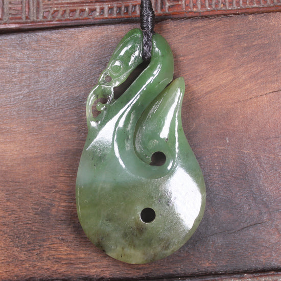 Manaia carved from Hapopo Pounamu - NZ Greenstone
