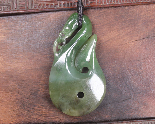 Manaia carved from Hapopo Pounamu - NZ Greenstone