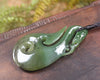 Manaia carved from Hapopo Pounamu - NZ Greenstone