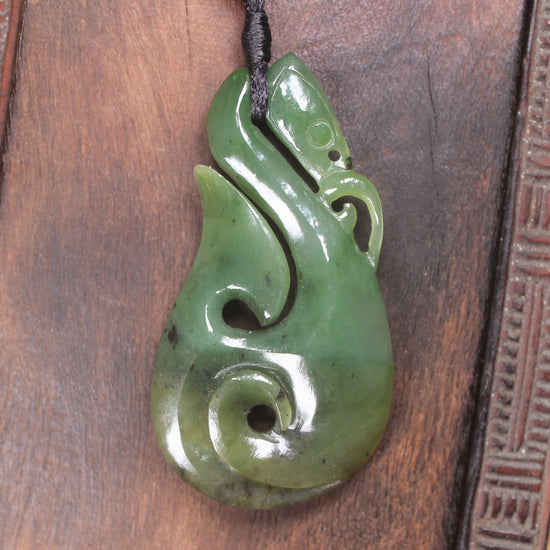 Manaia carved from Hapopo Pounamu - NZ Greenstone
