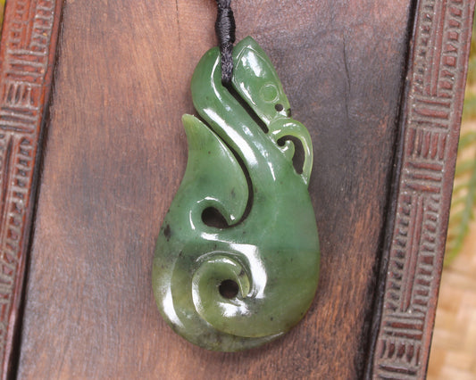Manaia carved from Hapopo Pounamu - NZ Greenstone
