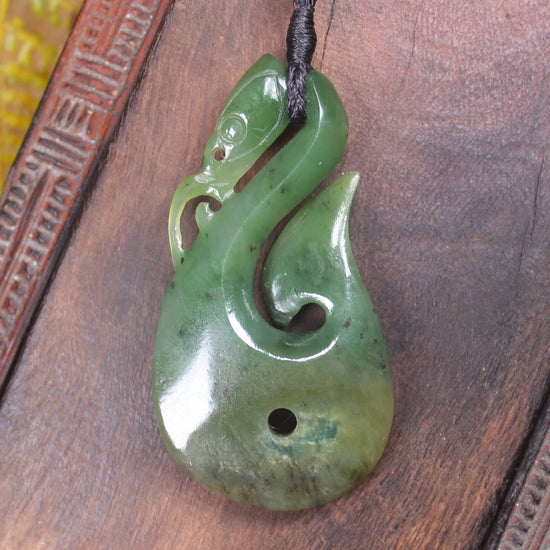 Manaia carved from Hapopo Pounamu - NZ Greenstone