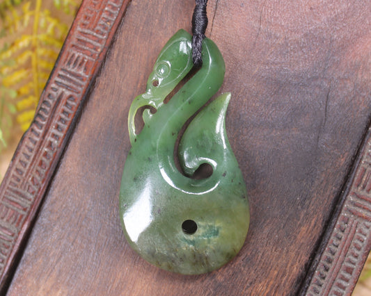 Manaia carved from Hapopo Pounamu - NZ Greenstone