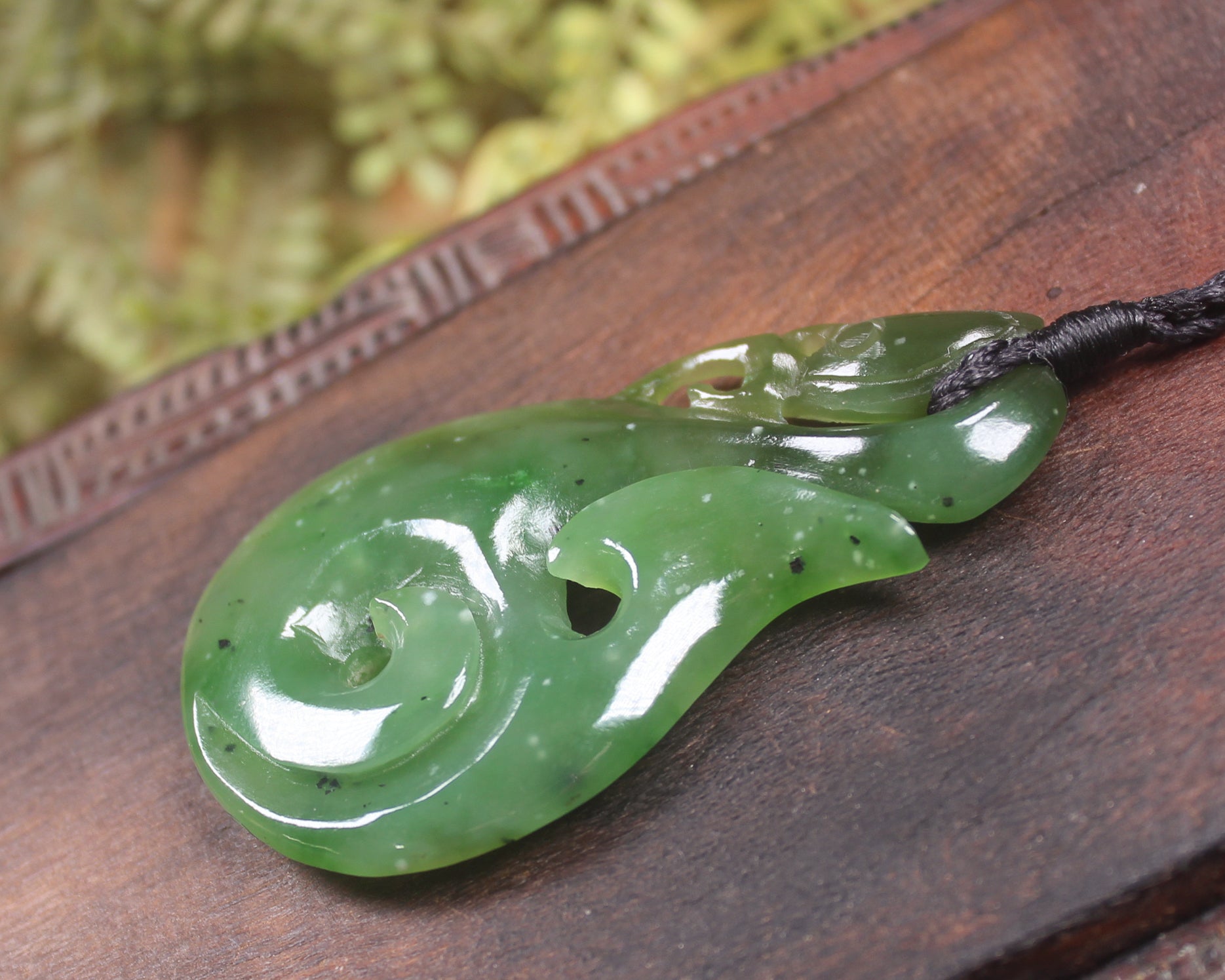 Manaia carved from Hapopo Pounamu - NZ Greenstone