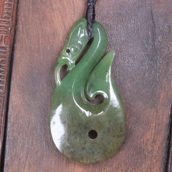 Manaia carved from Hapopo Pounamu - NZ Greenstone