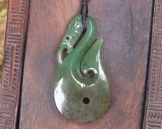 Manaia carved from Hapopo Pounamu - NZ Greenstone