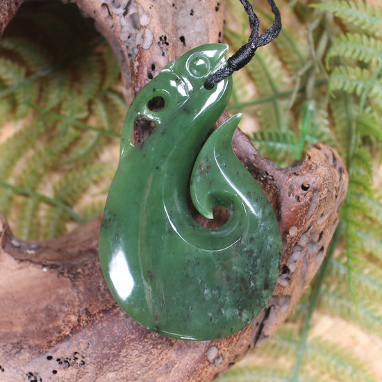 Manaia carved from Hapopo Pounamu - NZ Greenstone