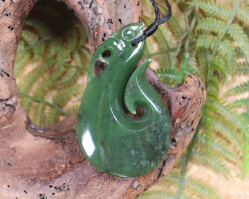 Manaia carved from Hapopo Pounamu - NZ Greenstone