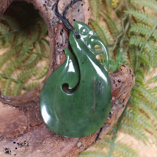 Manaia carved from Hapopo Pounamu - NZ Greenstone