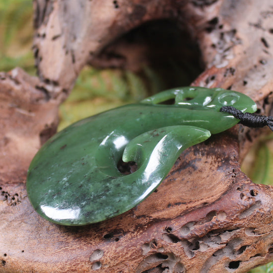 Manaia carved from Hapopo Pounamu - NZ Greenstone