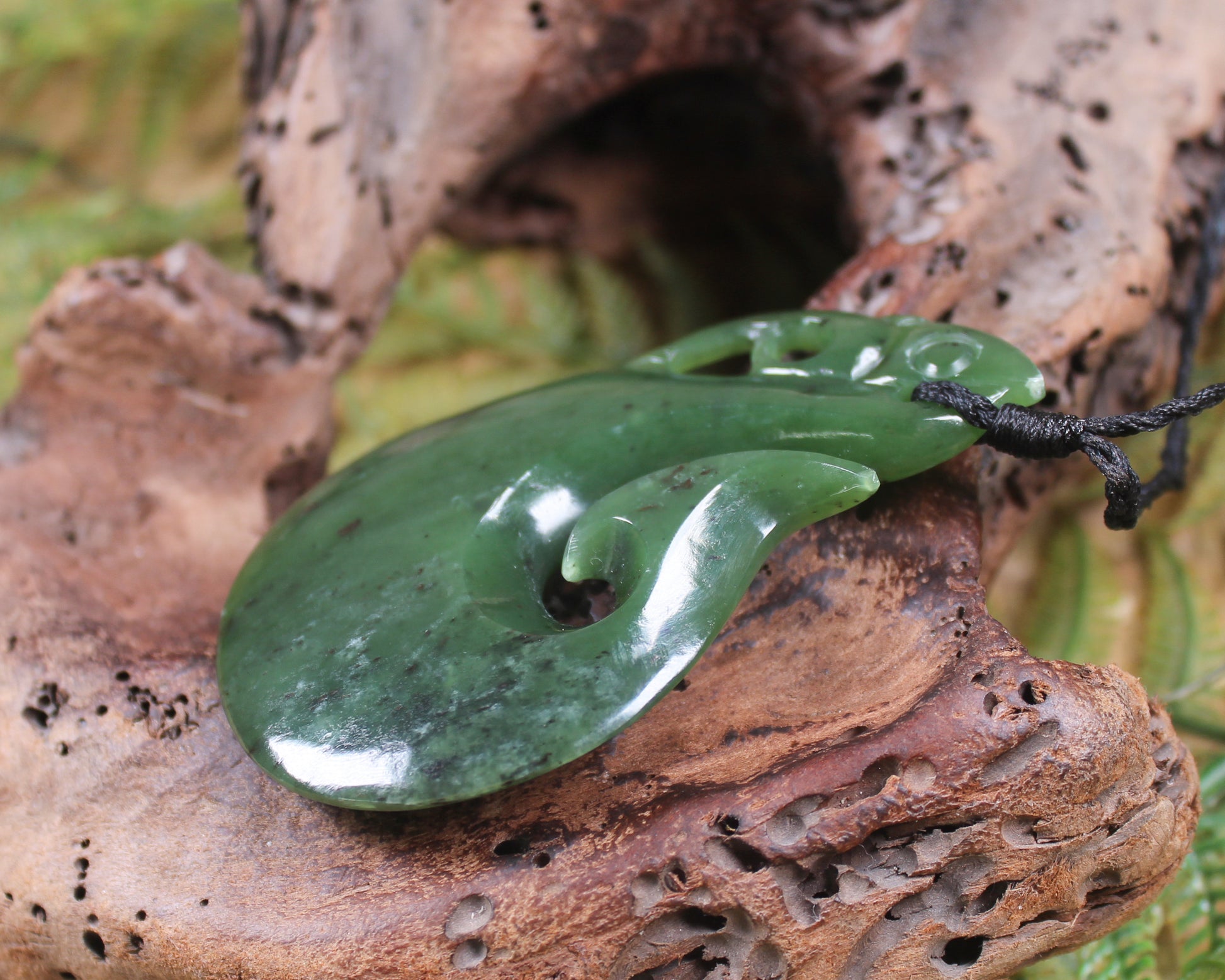 Manaia carved from Hapopo Pounamu - NZ Greenstone