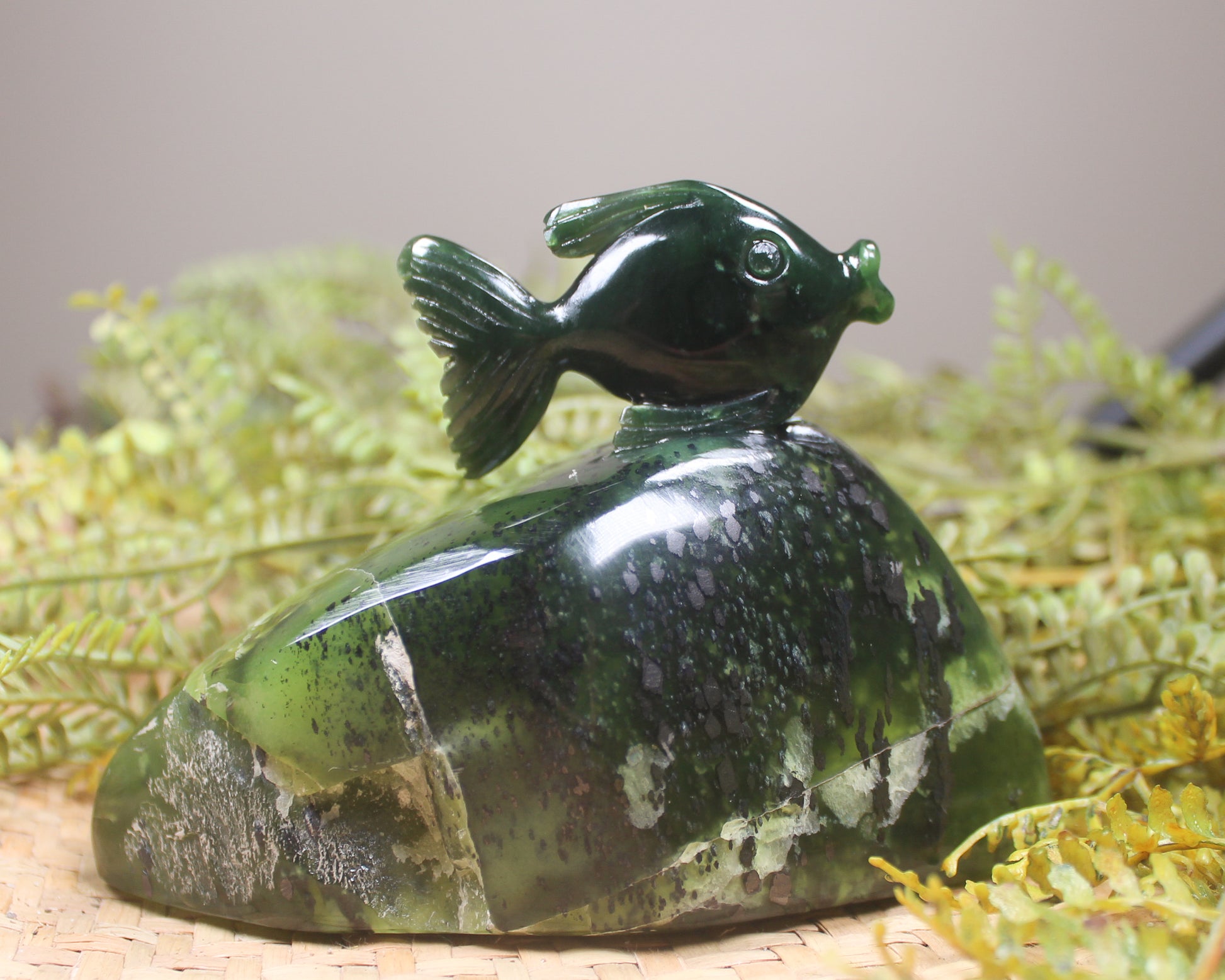 Sculpture carved from NZ Pounamu