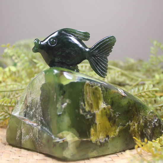 Sculpture carved from NZ Pounamu