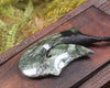 Hei Matau carved from Rimu Pounamu - NZ Greenstone