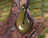 Hei Matau or Fish Hook carved from Totoweka Pounamu - NZ Greenstone