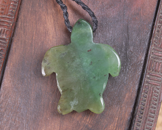 Turtle carved from Hapopo Pounamu - NZ Greenstone