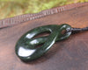 Twist Pendant carved from Kawakawa Pounamu - NZ Greenstone