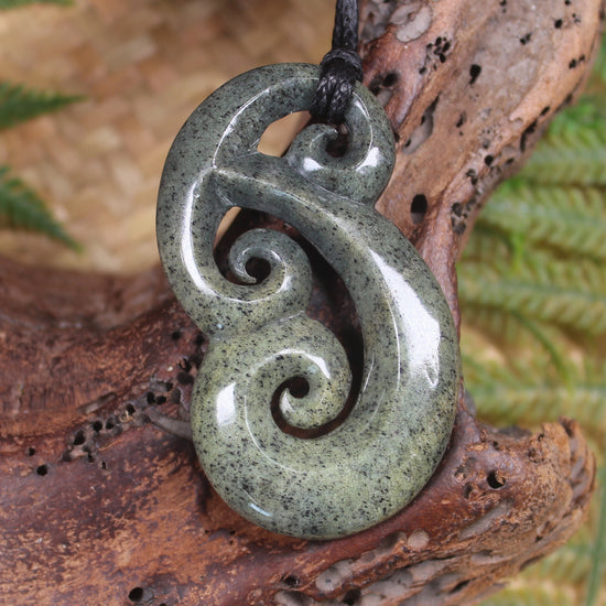 Hammerhead pendant carved from NZ Serpentine