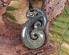 Hammerhead pendant carved from NZ Serpentine