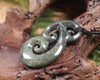 Hammerhead pendant carved from NZ Serpentine
