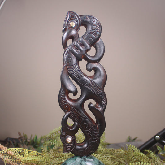 NZ Wood Manaia Sculpture (BM775)