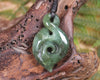 Koru Twist carved from Hapopo  Pounamu - NZ Greenstone