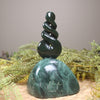 Twist Sculpture carved from Rimu Pounamu - NZ Greenstone