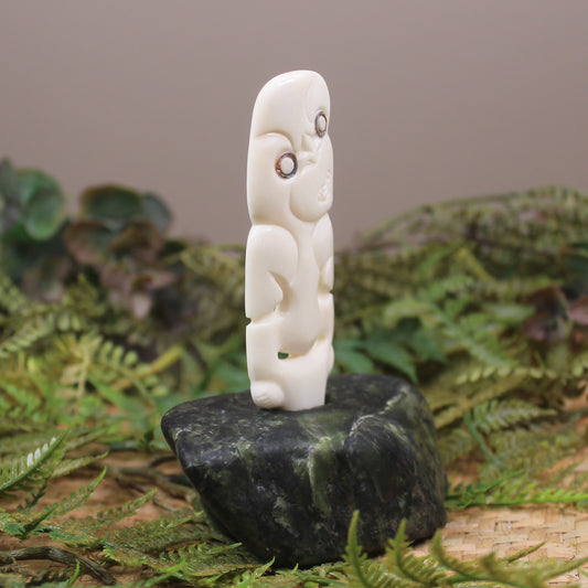 Tiki Sculpture carved from beef bone