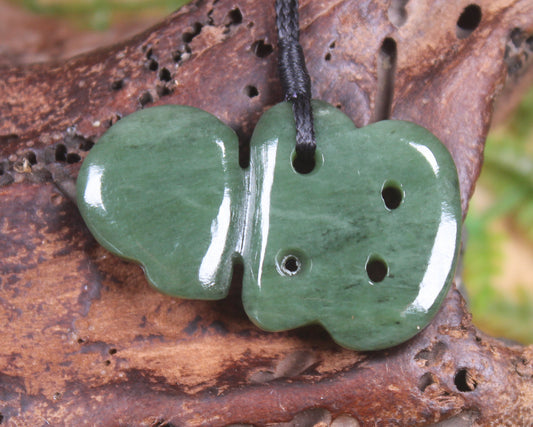 Hapopo Pounamu Hei Tiki - NZ Greenstone