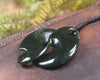 Koru Twist or Pikorua carved from Kawakawa Pounamu - NZ Greenstone