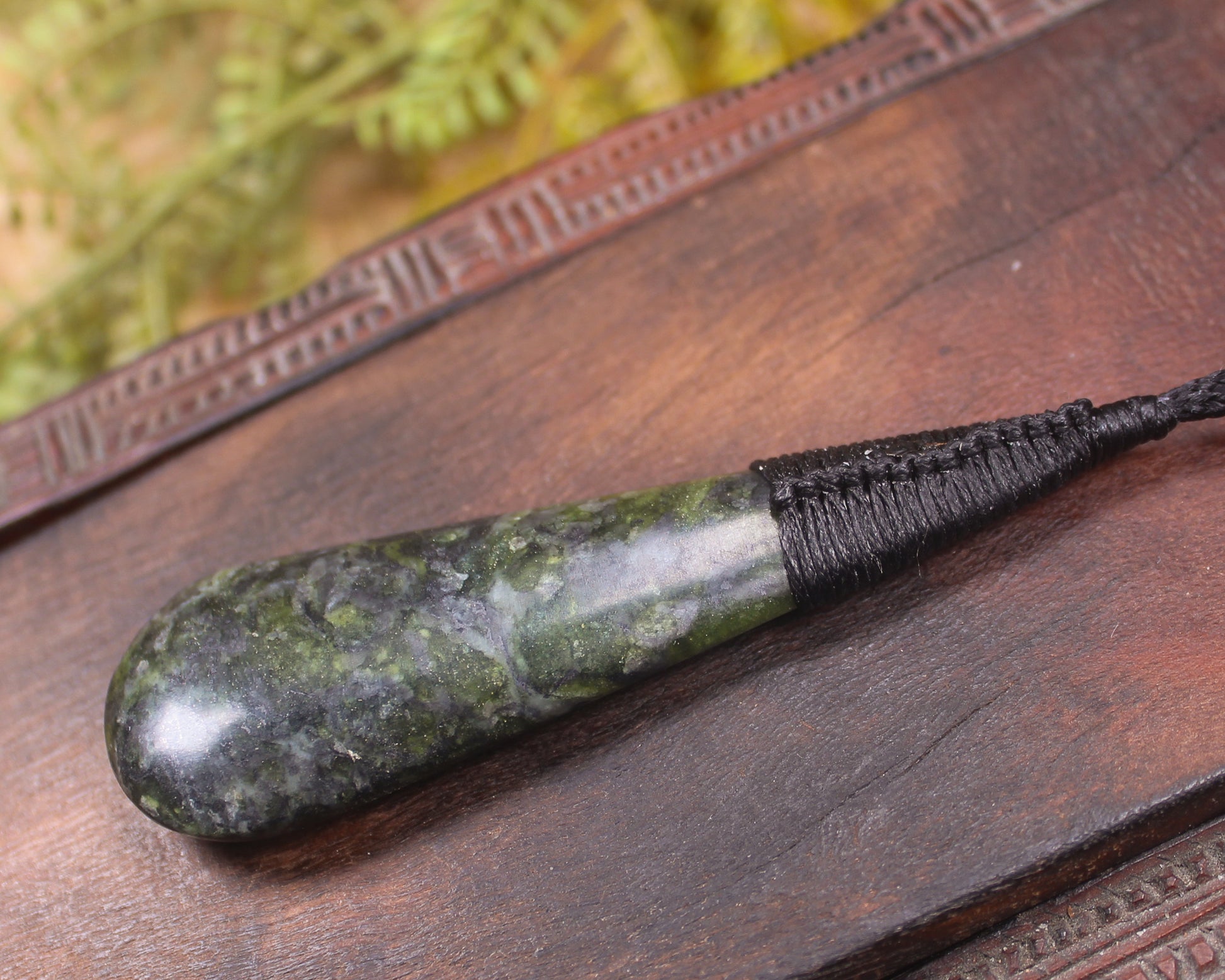 Roimata Teardrop carved from Douglas Creek Pounamu - NZ Greenstone